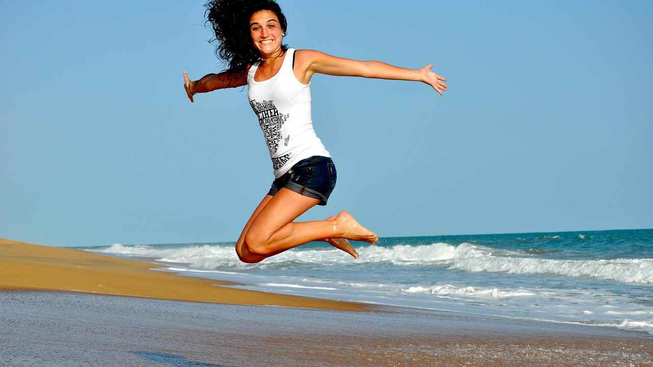 Giornata felice spiaggia