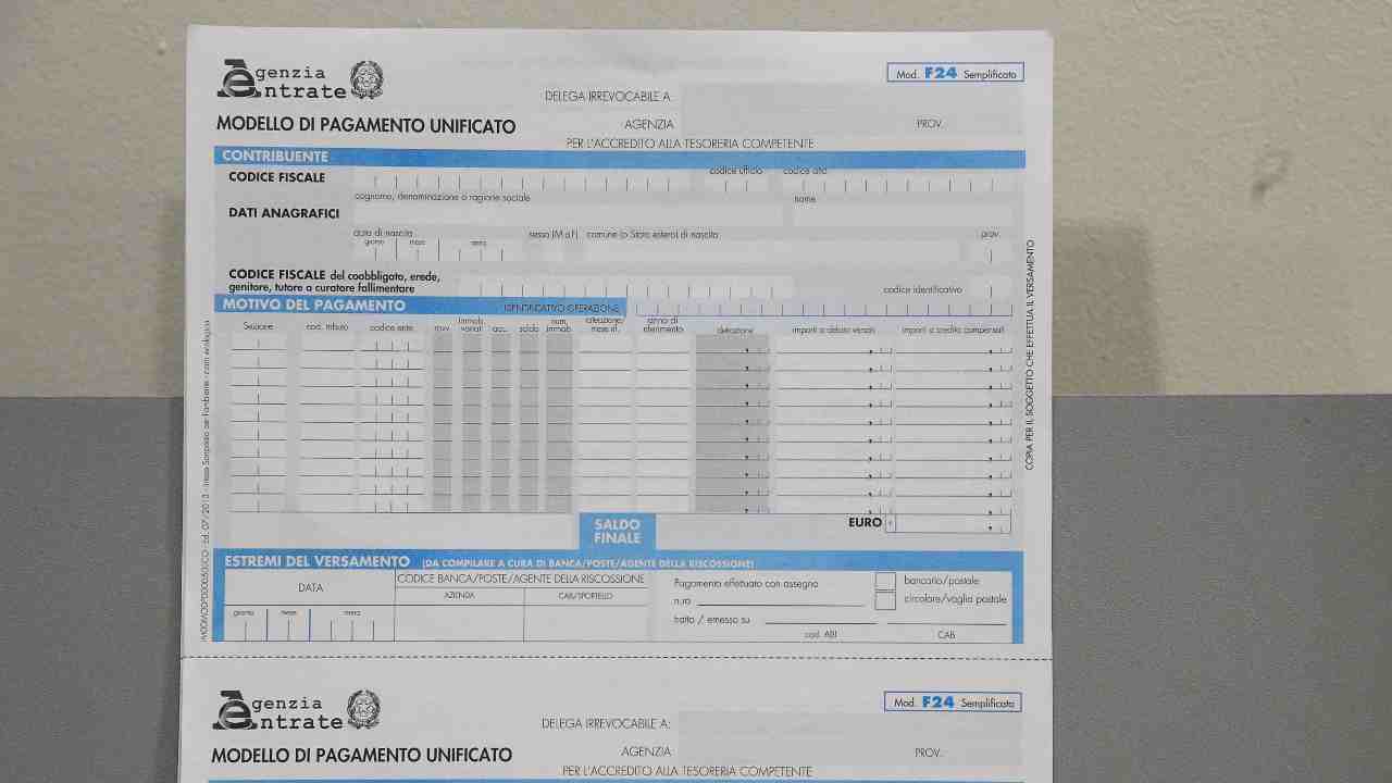 come pagare le tasse modello F24