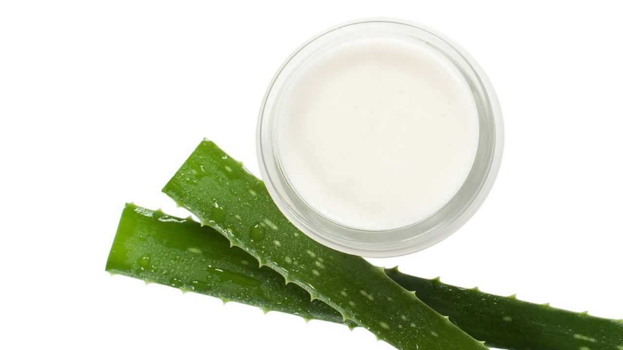 crema viso fatta in casa aloe