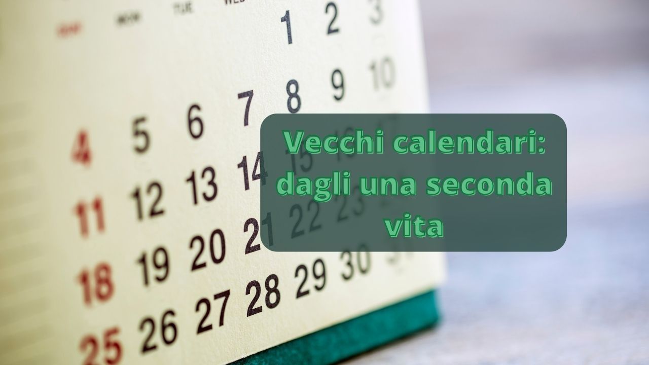 riciclo calendari anni passati