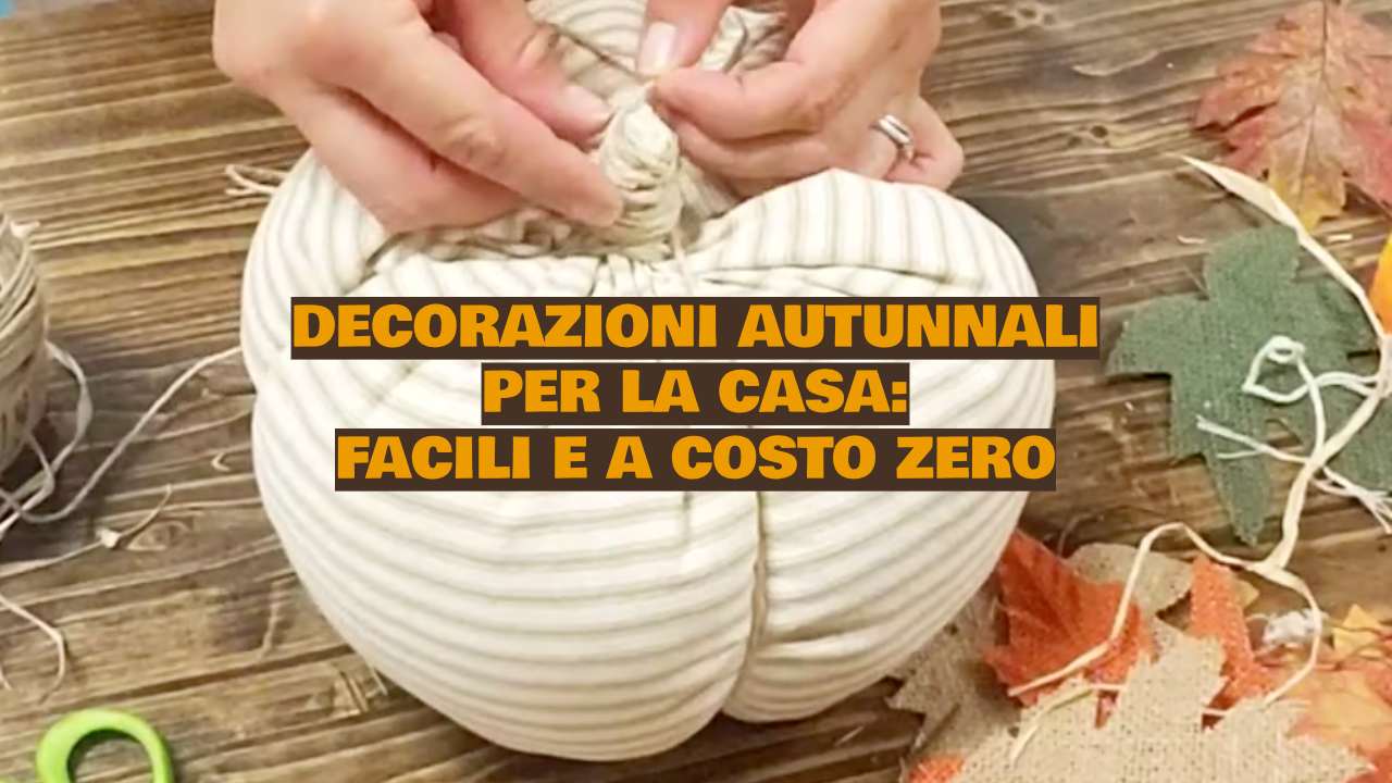 riciclo creativo autunno