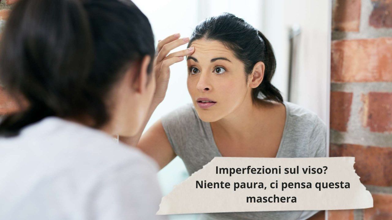 imperfezioni viso maschera