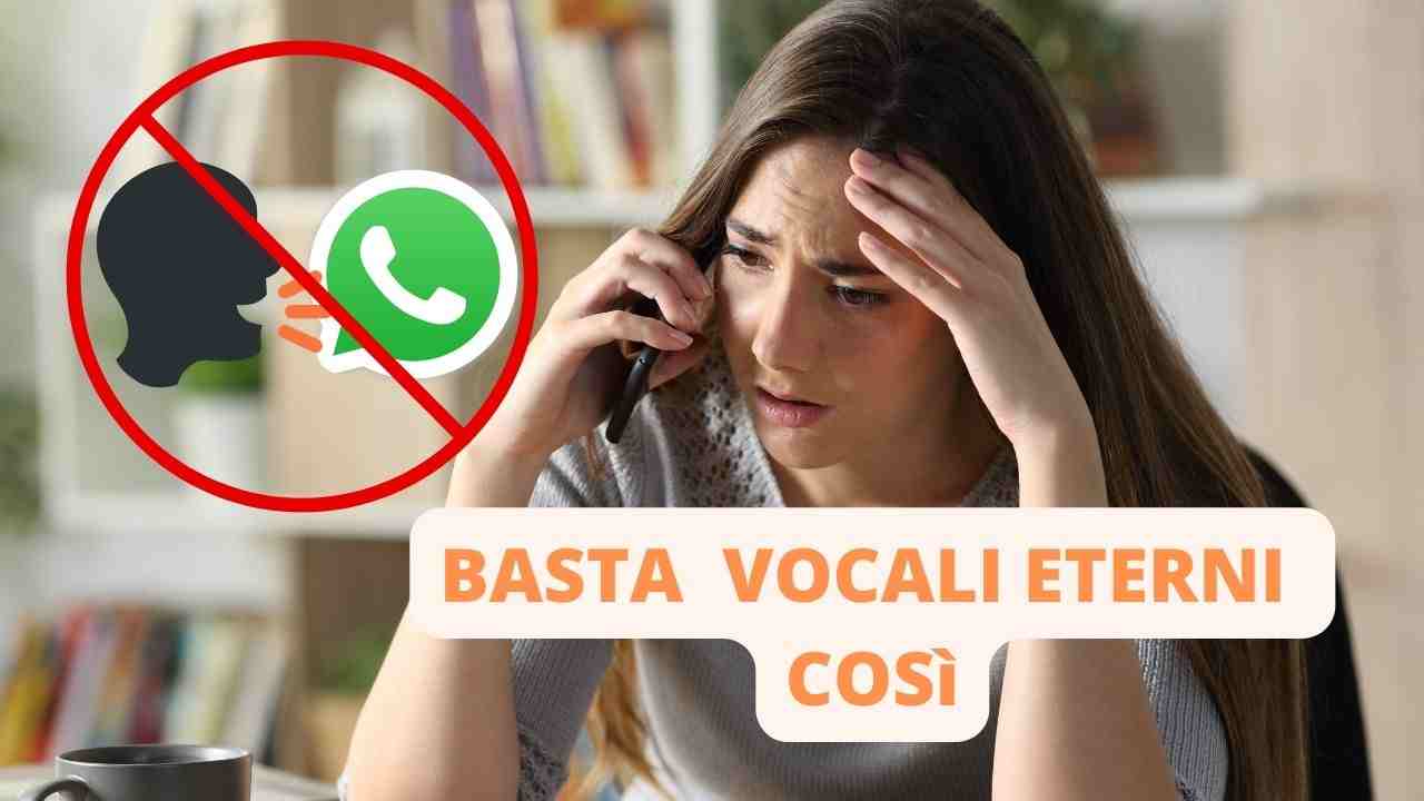 whatsapp messaggi vocali troppo lunghi velocizzati problema app