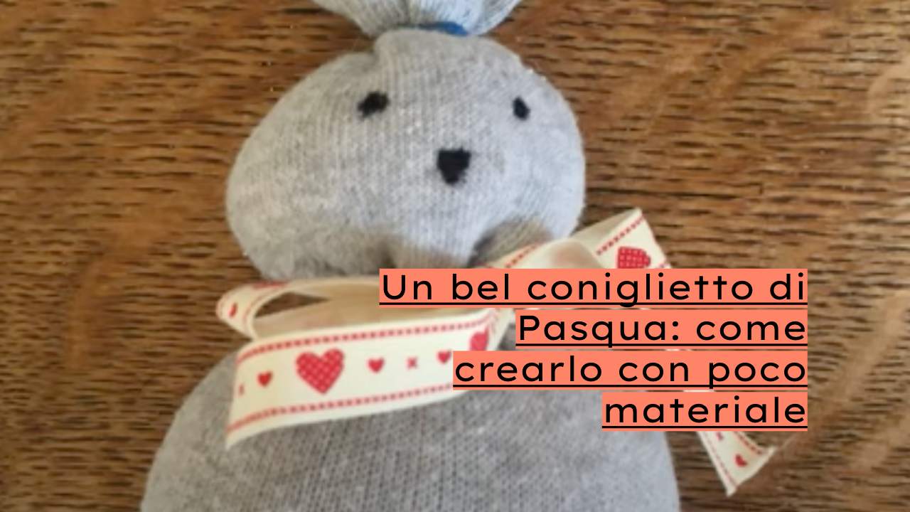 creare coniglietto Pasqua