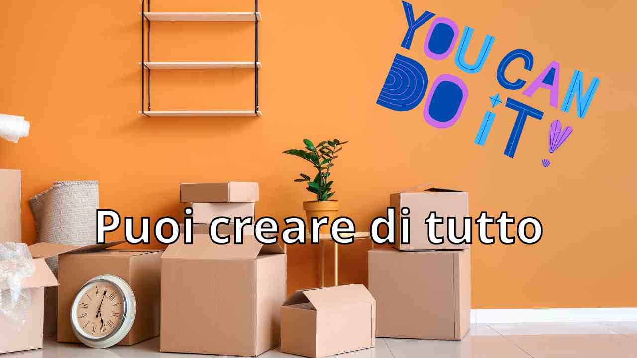 creare oggetti fai da te riciclare cartone