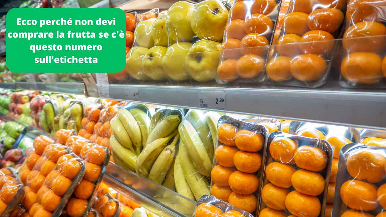 Etichetta frutta non comprare