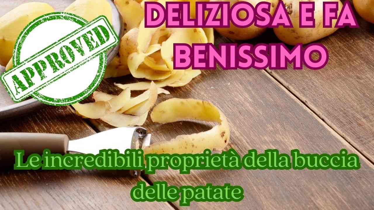 mangiare buccia patate