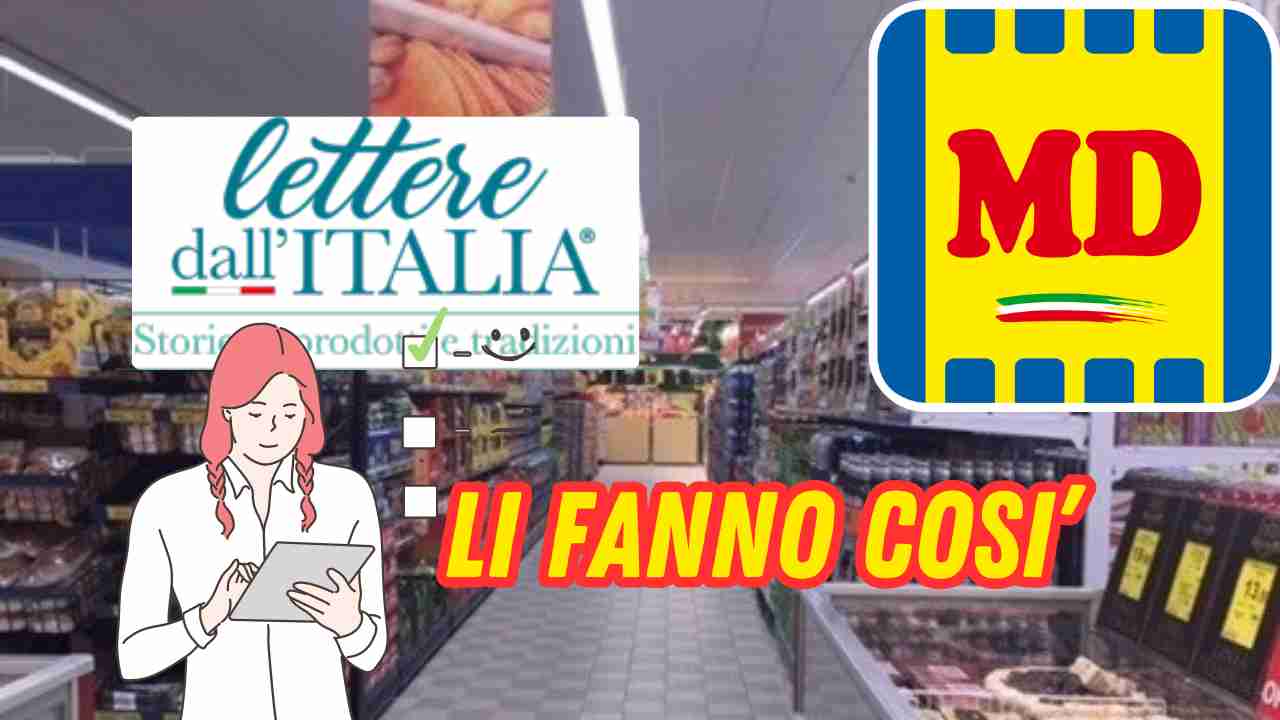 Chi produce i prodotti Lettere dall'Italia di MD e perché convengono