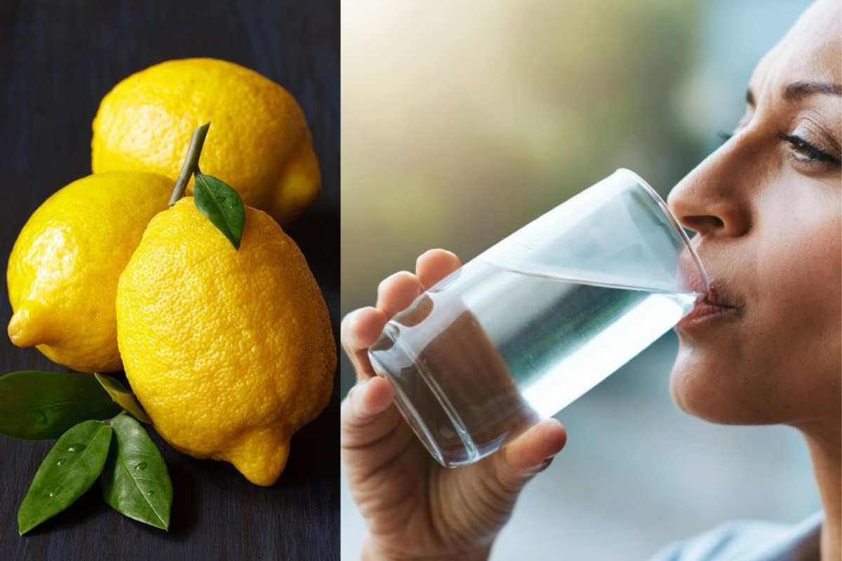 Acqua e limone al mattino