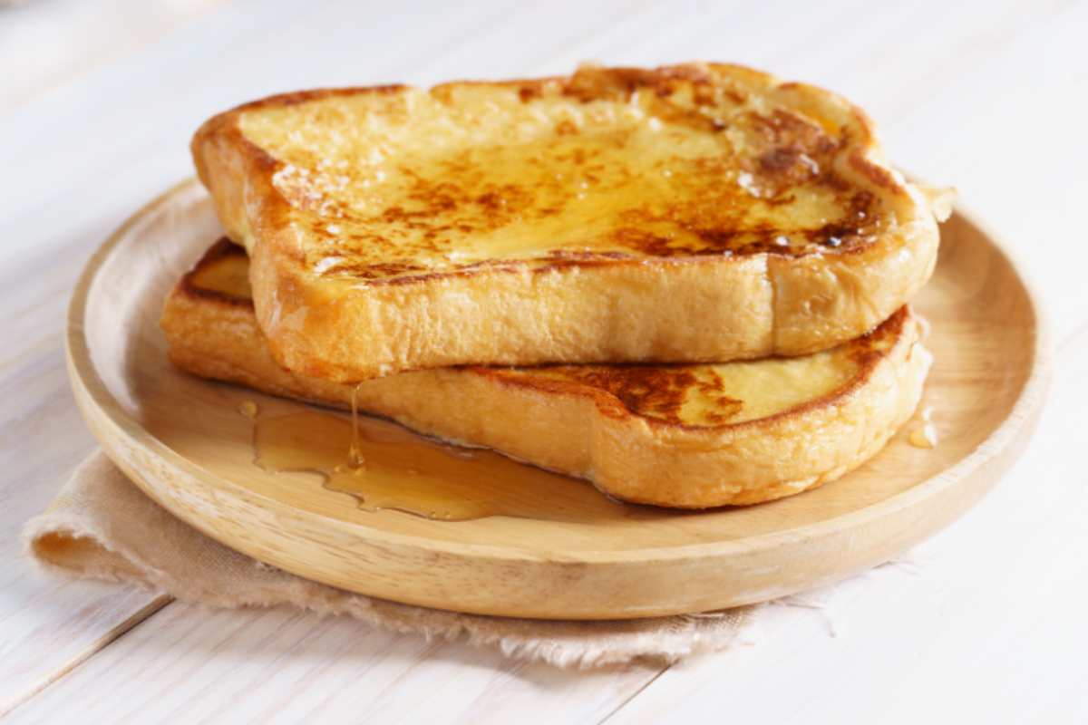 french toast con banana