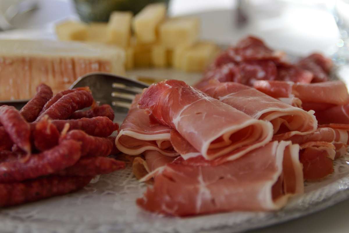 Piatto di prosciutto crudo