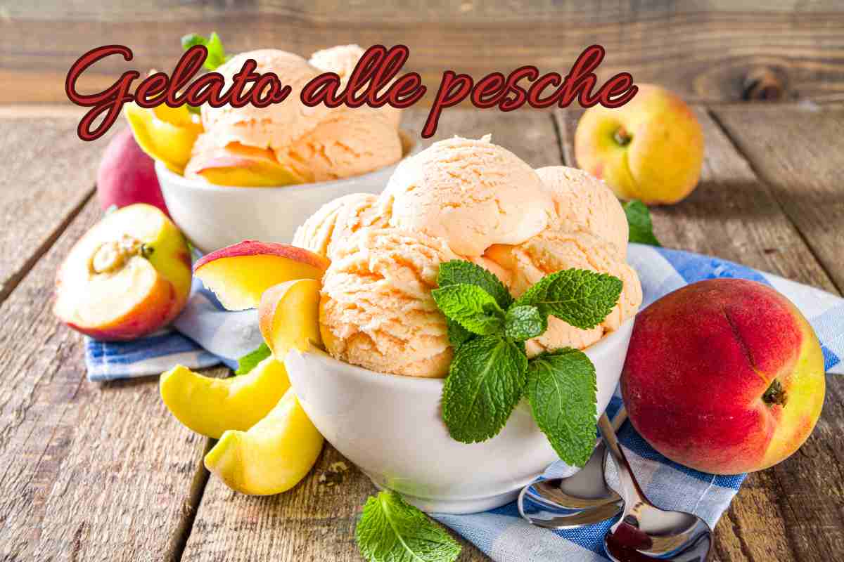 Mai mangiato un gelato alle pesche così buono: pensare che l'ho fatto in casa senza gelatiera