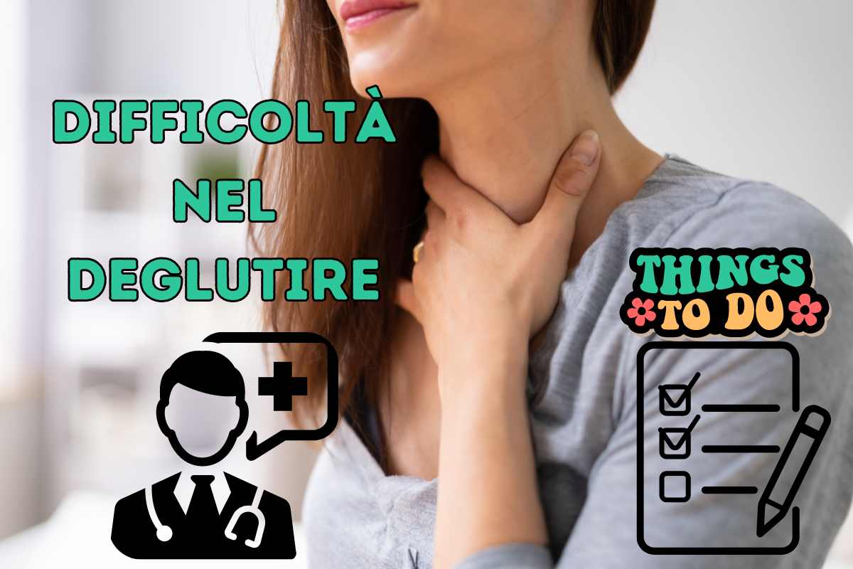 regole del medico per risolvere la difficoltà nel deglutire