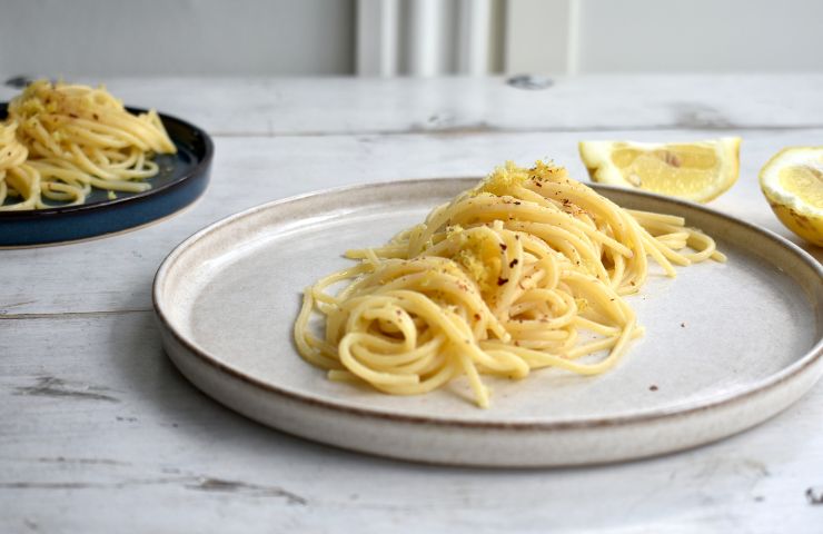 primo piatto con ricotta e limone