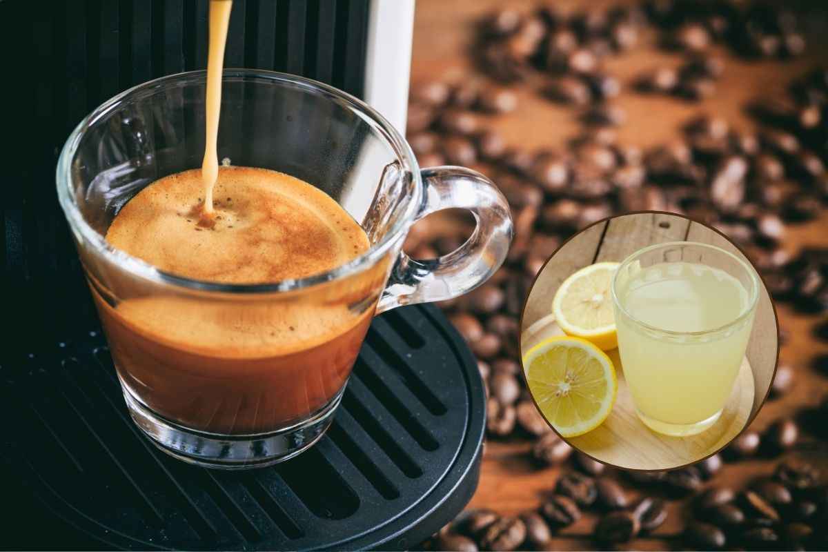 Caffè espresso fatto con la macchinetta