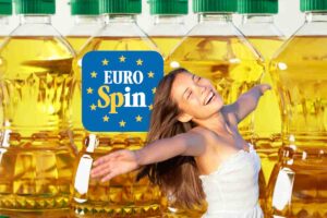 Olio extravergine d'oliva ed il logo di Eurospin