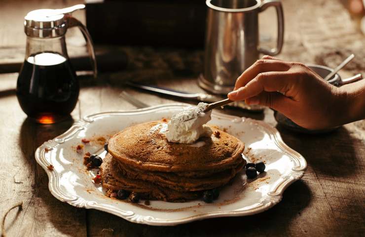 Pancakes con panna