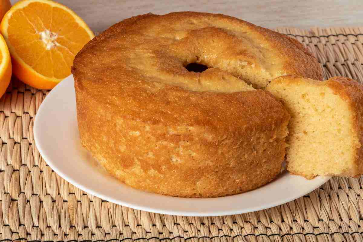 torta morbida all'arancia