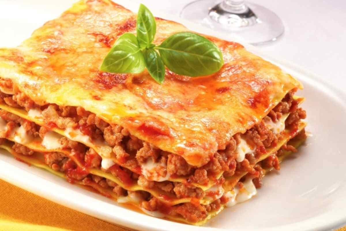 Lasagna nel piatto