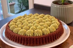 crostata pistacchio e cioccolato