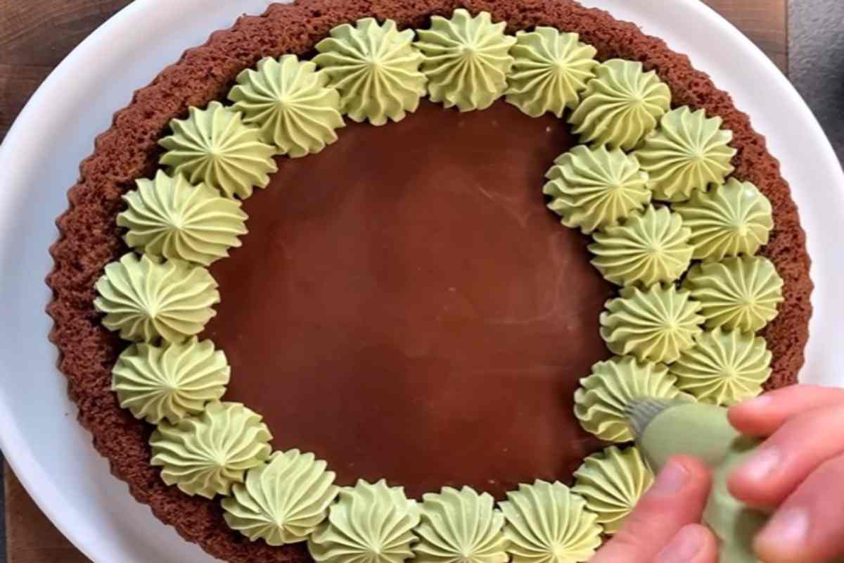 Crostata pistacchio e cioccolato 