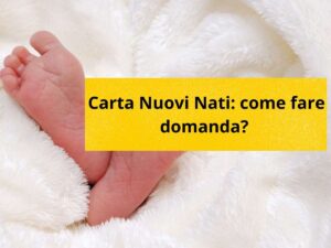 Nuovi nati bonus come fare domanda?