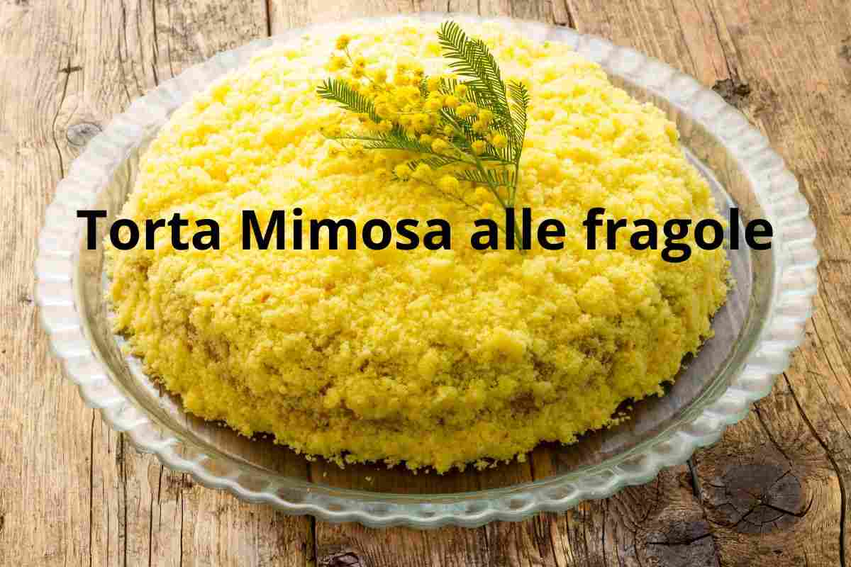 torta Mimosa alle fragole